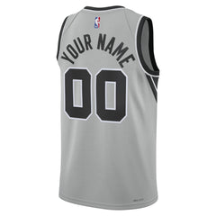 Silver San Antonio Spurs Jordan Brand Unisex Swingman Custom Jersey | NBA