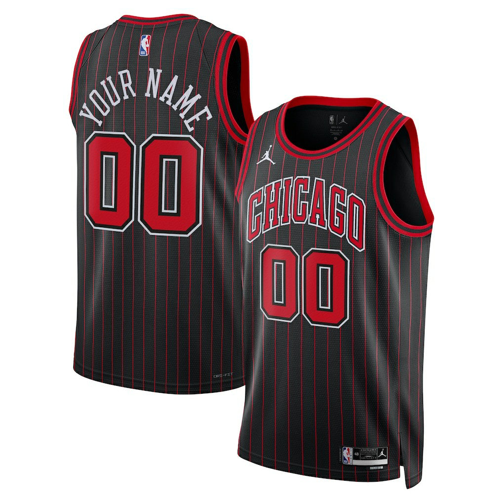 Black Chicago Bulls Jordan Brand Unisex Swingman Custom Jersey sale | NBA
