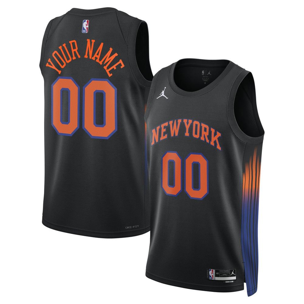 Black New York Knicks Jordan Brand Unisex Swingman Custom Jersey | NBA