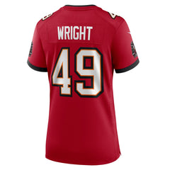 Tampa Bay Buccaneers Owen Wright  Women's Team Game Jersey | NFL Hot