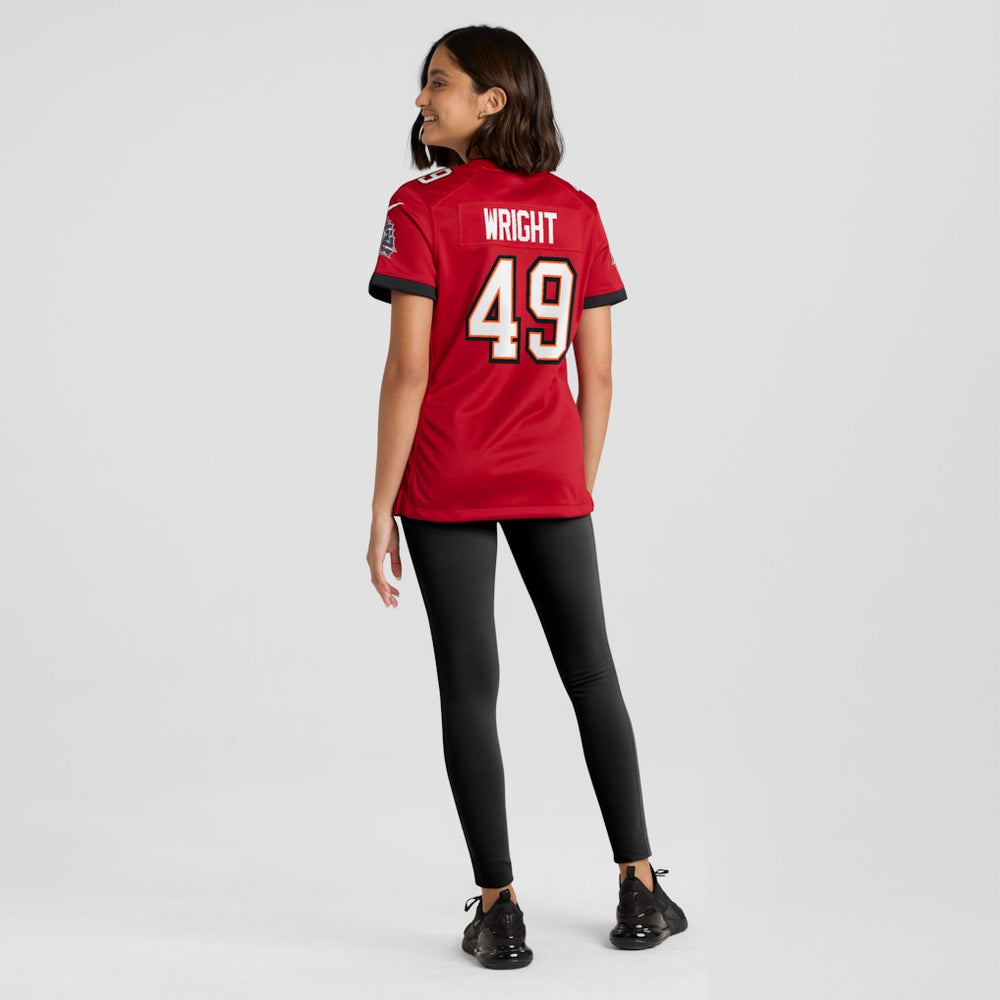 Tampa Bay Buccaneers Owen Wright  Women's Team Game Jersey | NFL Hot