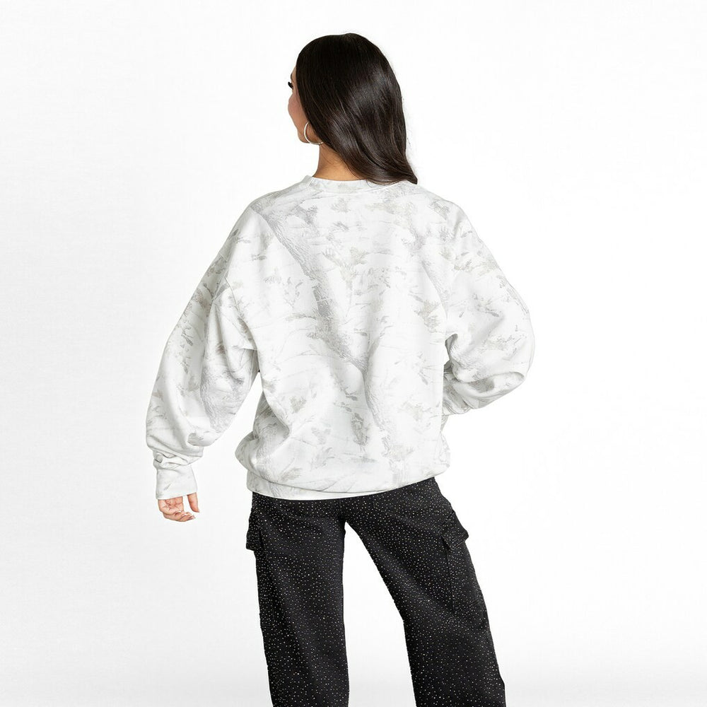 Minnesota Vikings Gameday Couture Women's Whiteout Oversized Premium Fleece Sweatshirt | NFL Discount