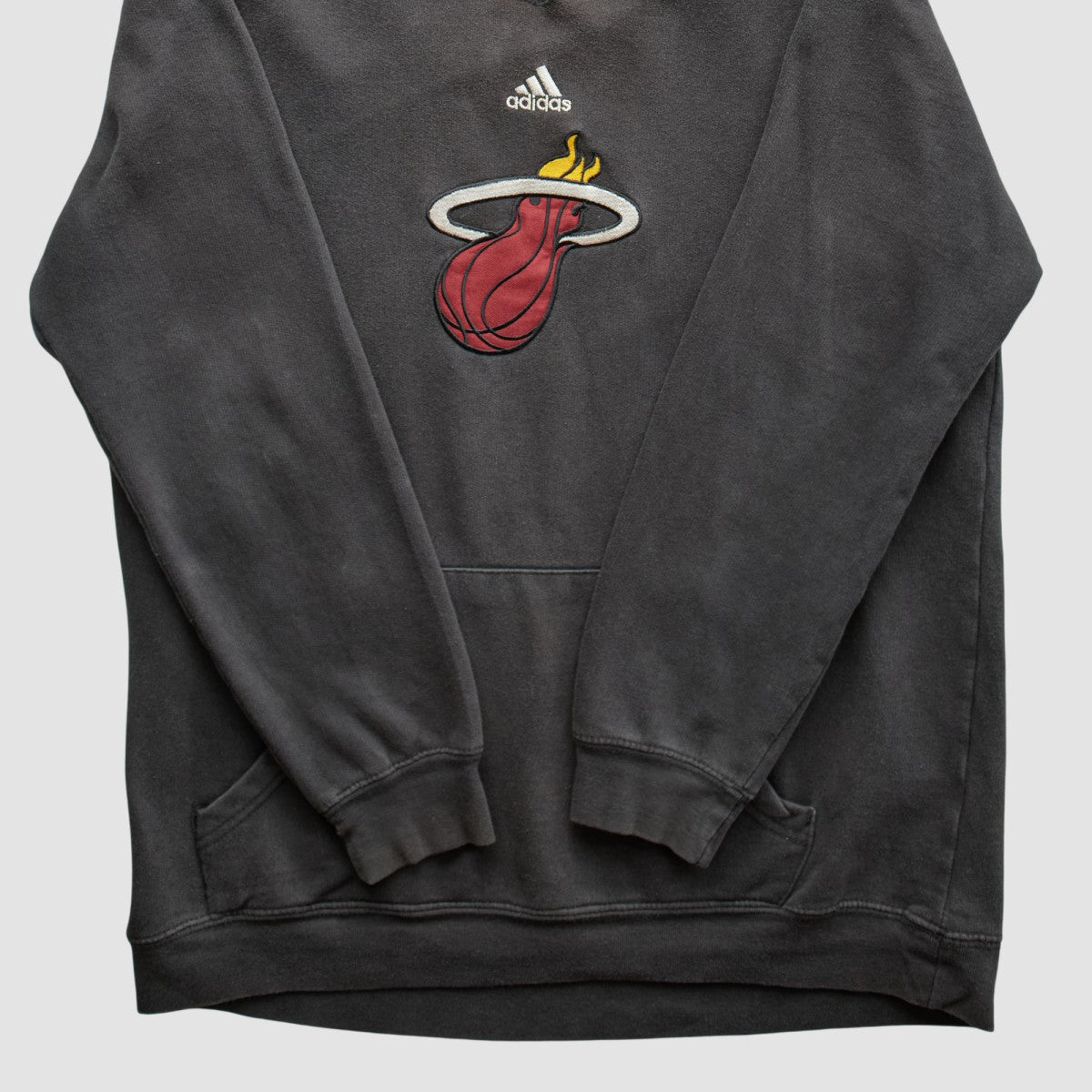 Charcoal Miami Heat 2000s Pullover Sweatshirt | NBA