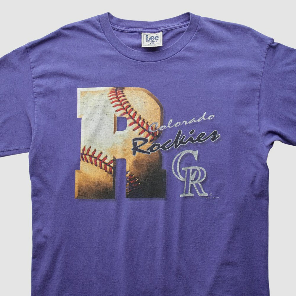 Colorado Rockies Lee Apparel 90s T-Shirt - MLB T-shirts