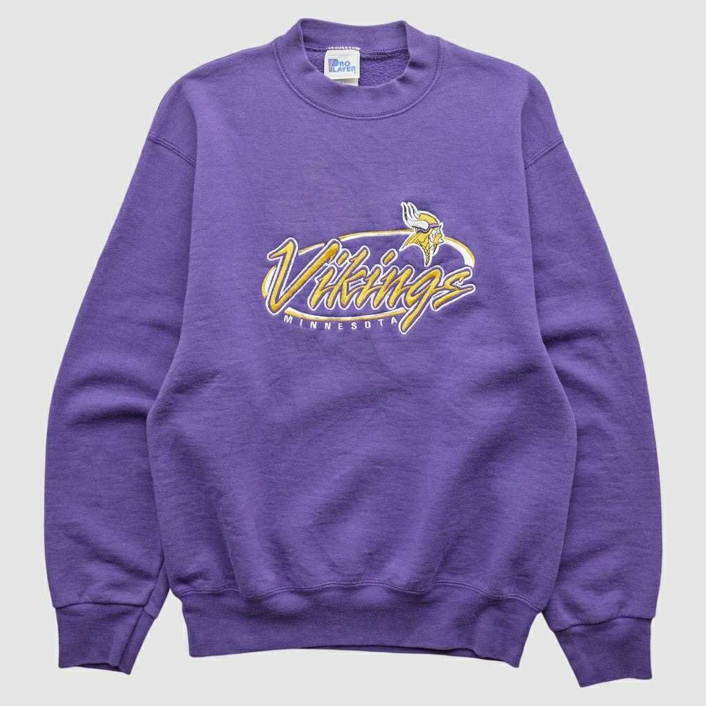 Minnesota Vikings Pro Player 90s Pullover Sweatshirt | NFL New