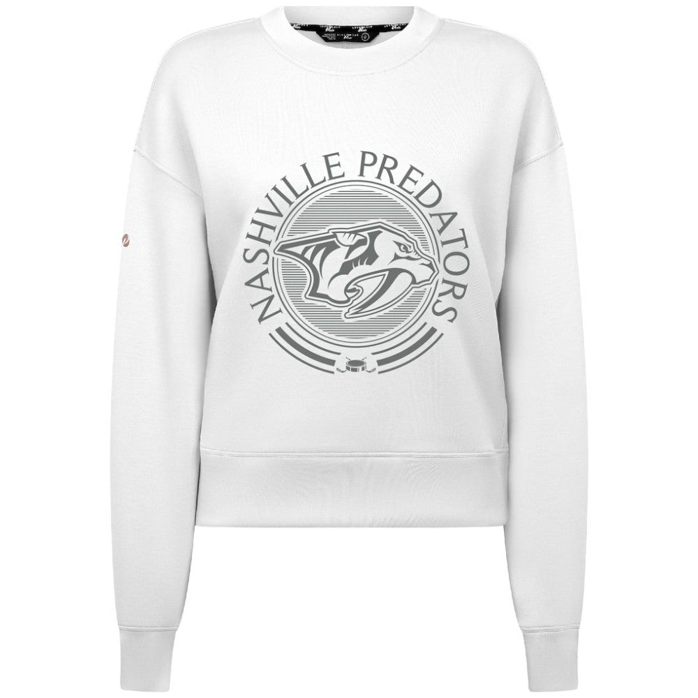 Nashville Predators Levelwear Women's Slate & Snow Sponge Tri-Blend Sweatshirt -  NHL Sweatshirts