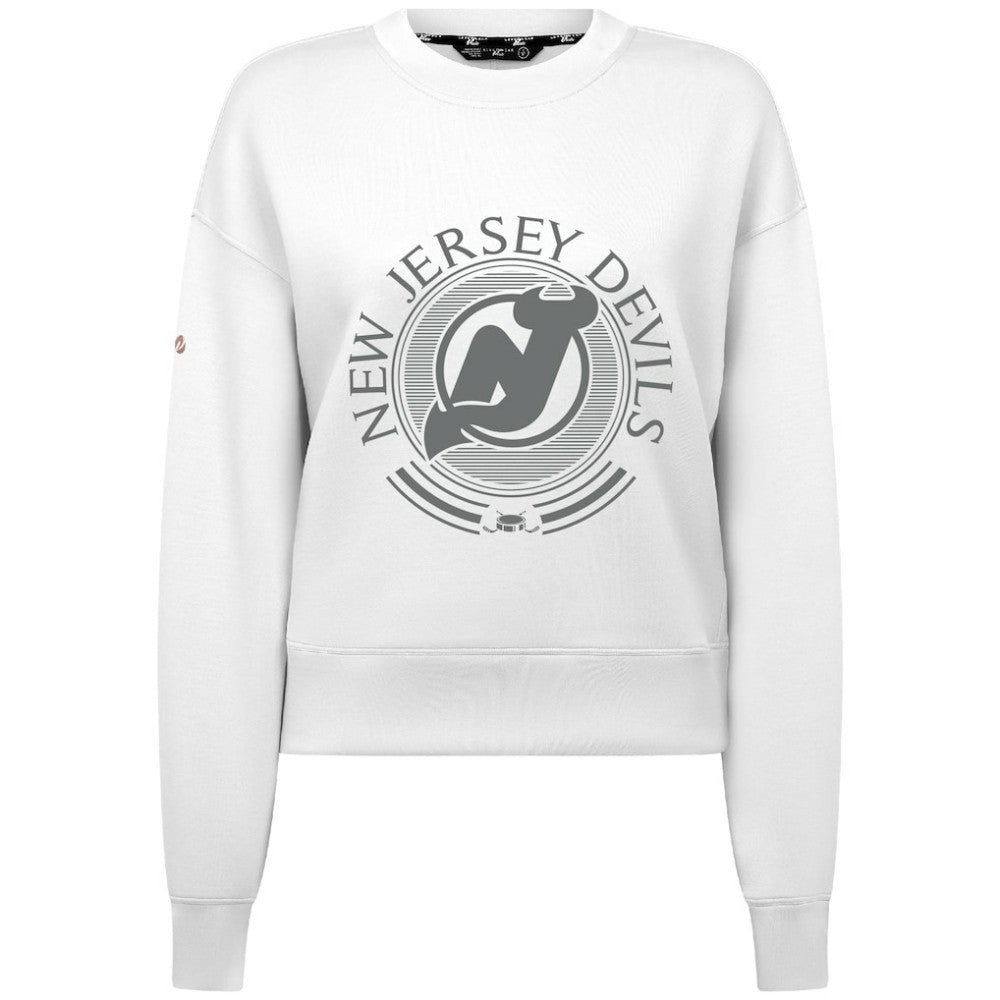 New Jersey Devils Levelwear Women's Slate & Snow Sponge Tri-Blend Sweatshirt -  NHL Sweatshirts