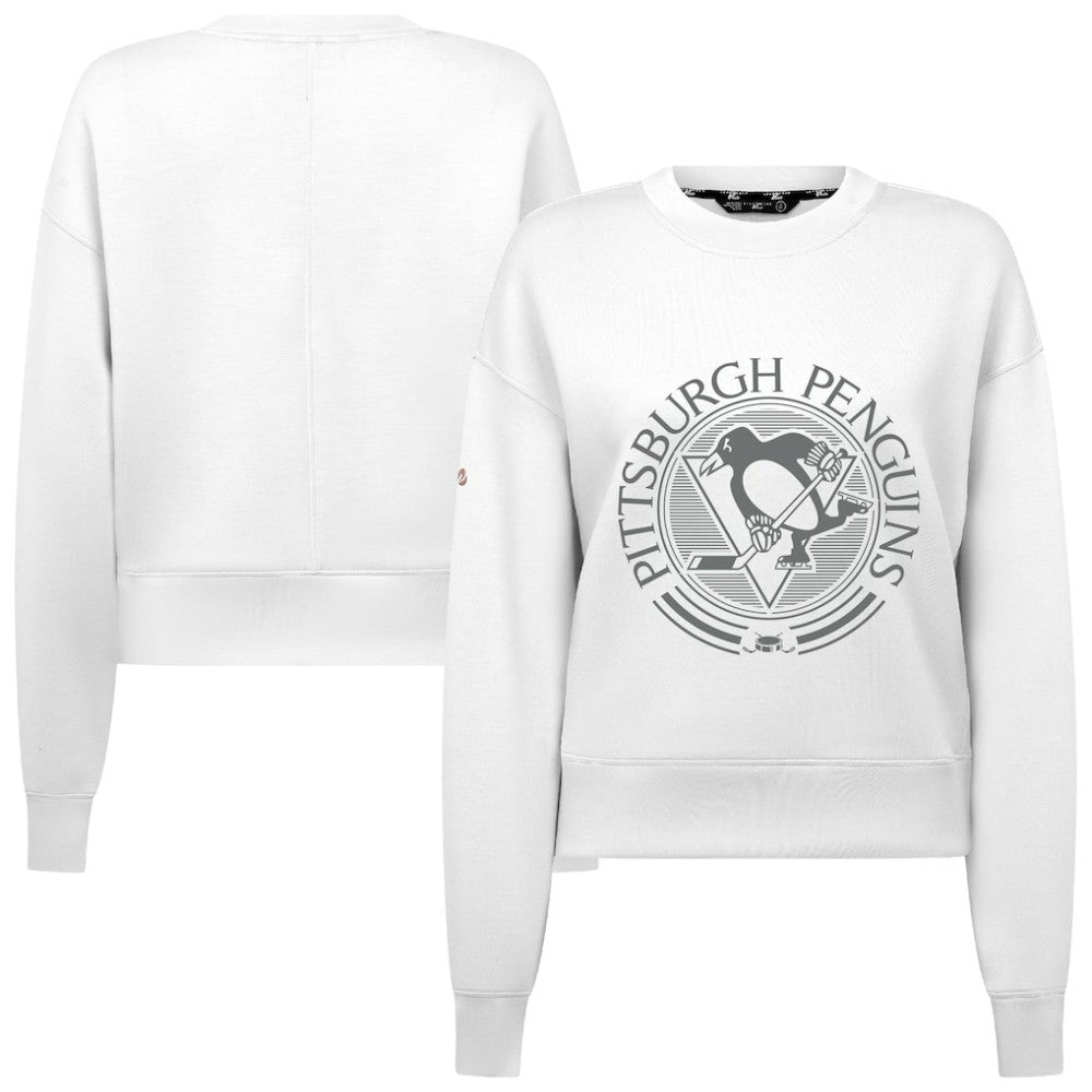 Pittsburgh Penguins Levelwear Women's Slate & Snow Sponge Tri-Blend Sweatshirt -  NHL Sweatshirts