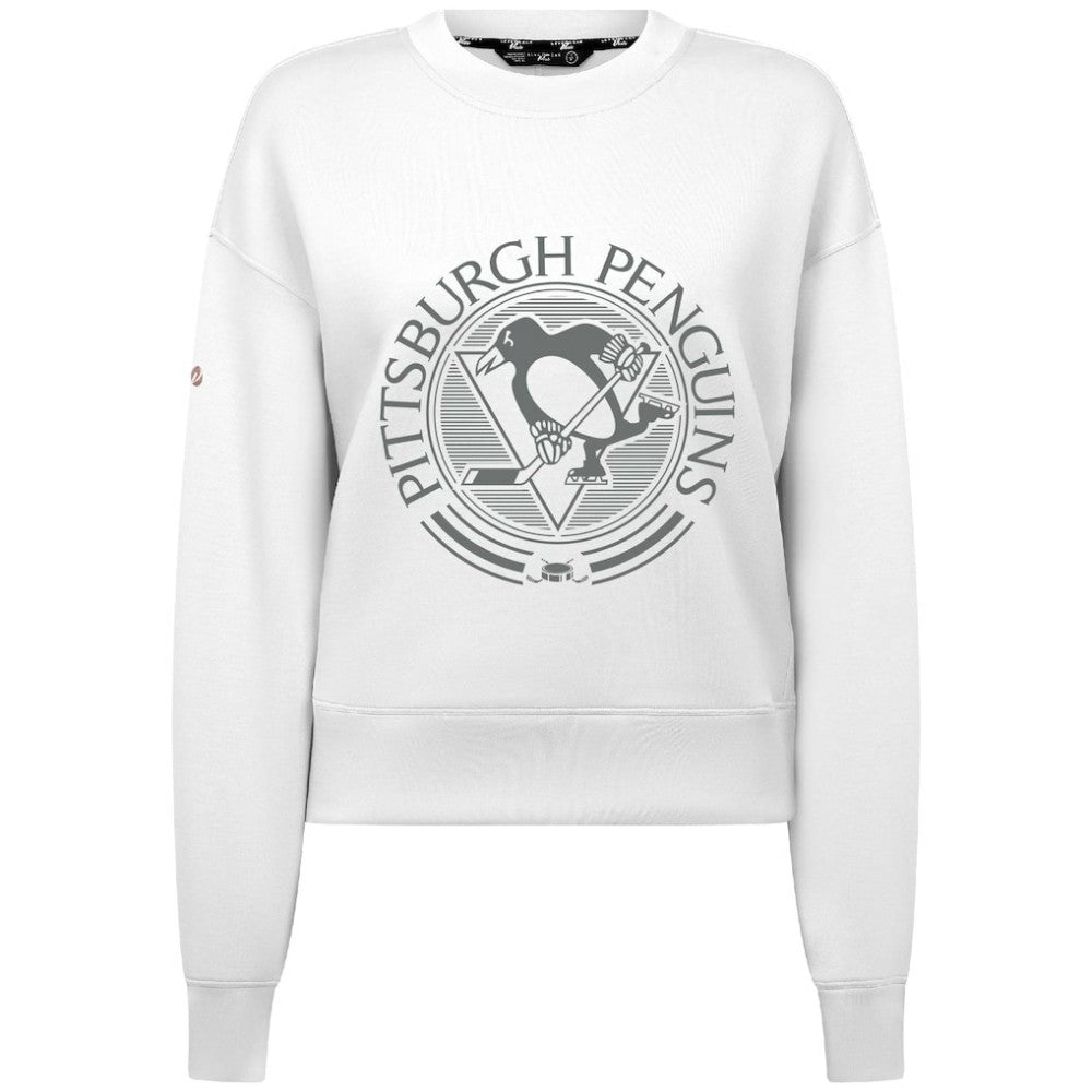 Pittsburgh Penguins Levelwear Women's Slate & Snow Sponge Tri-Blend Sweatshirt -  NHL Sweatshirts