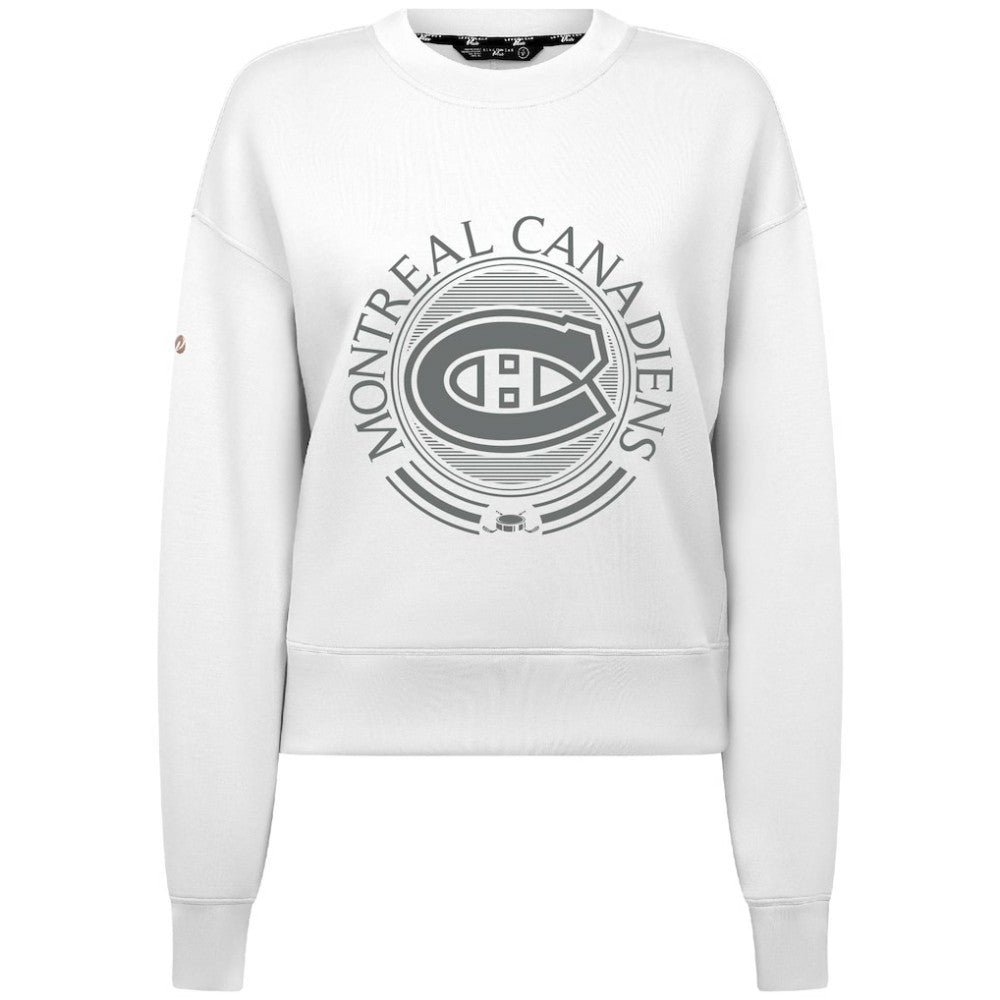 Montreal Canadiens Levelwear Women's Slate & Snow Sponge Tri-Blend Sweatshirt -  NHL Sweatshirts