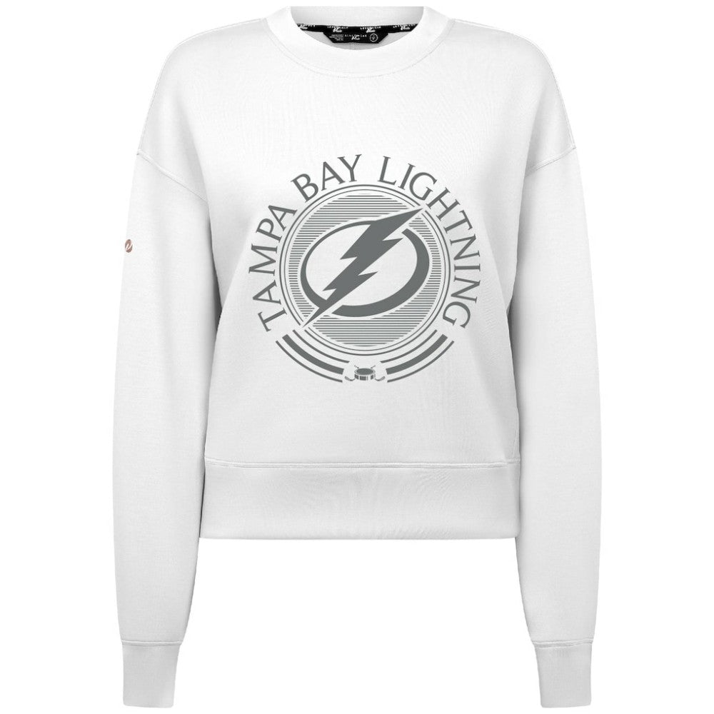 Tampa Bay Lightning Levelwear Women's Slate & Snow Sponge Tri-Blend Sweatshirt -  NHL Sweatshirts
