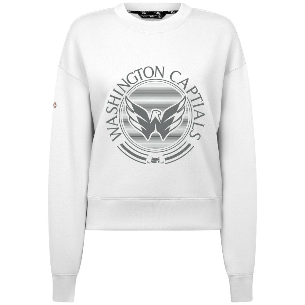 Washington Capitals Levelwear Women's Slate & Snow Sponge Tri-Blend Sweatshirt -  NHL Sweatshirts
