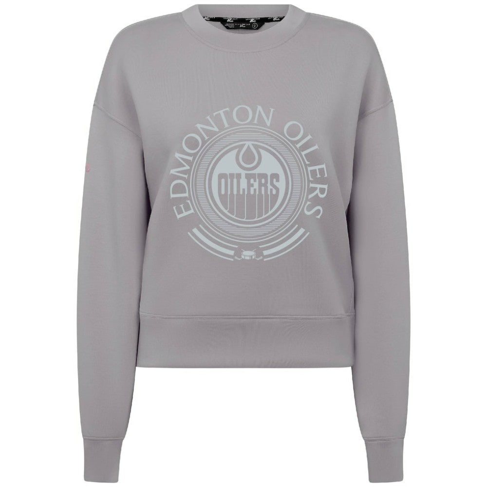 Edmonton Oilers Levelwear Women's Slate & Snow Sponge Tri-Blend Sweatshirt -  NHL Sweatshirts