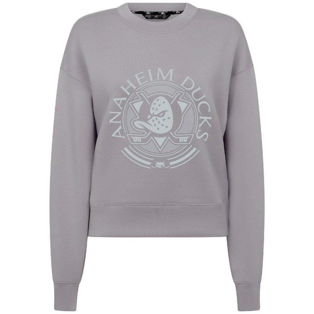 Anaheim Ducks Levelwear Women's Slate & Snow Sponge Tri-Blend Sweatshirt -  NHL Sweatshirts