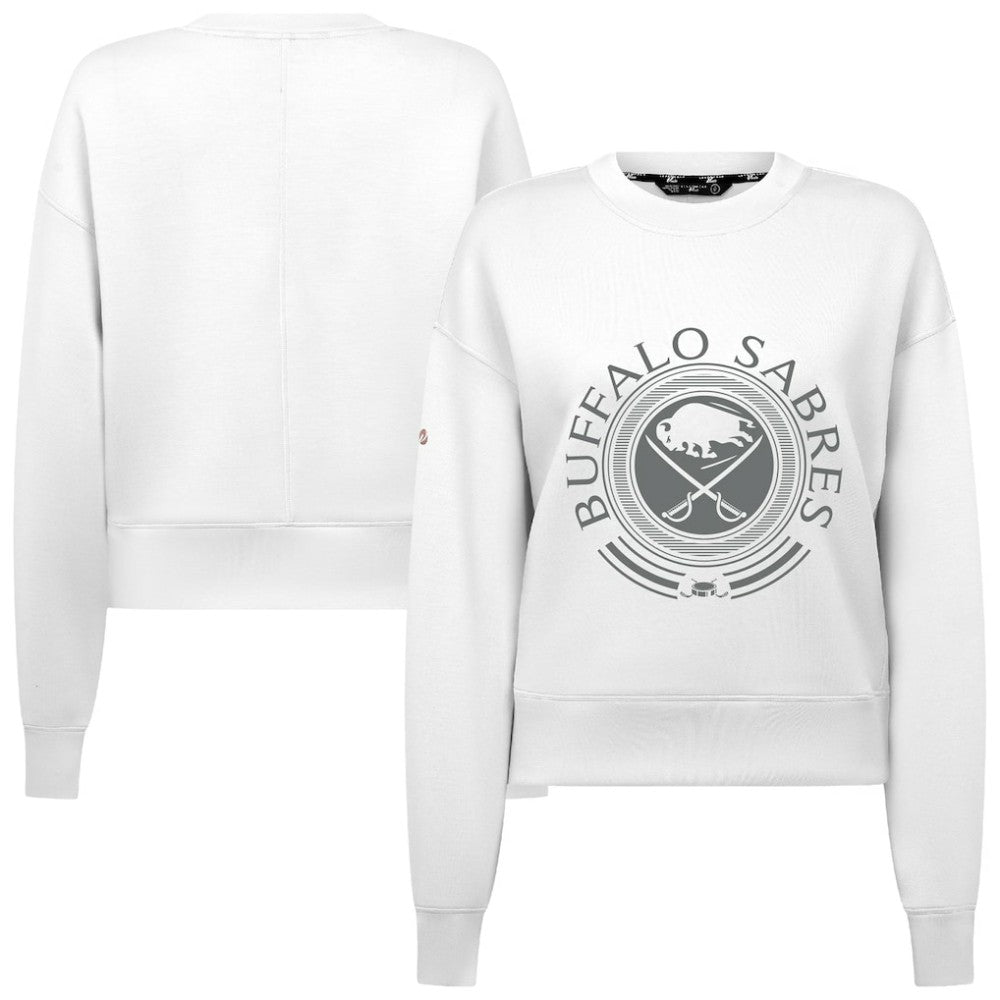 Buffalo Sabres Levelwear Women's Slate & Snow Sponge Tri-Blend Sweatshirt -  NHL Sweatshirts