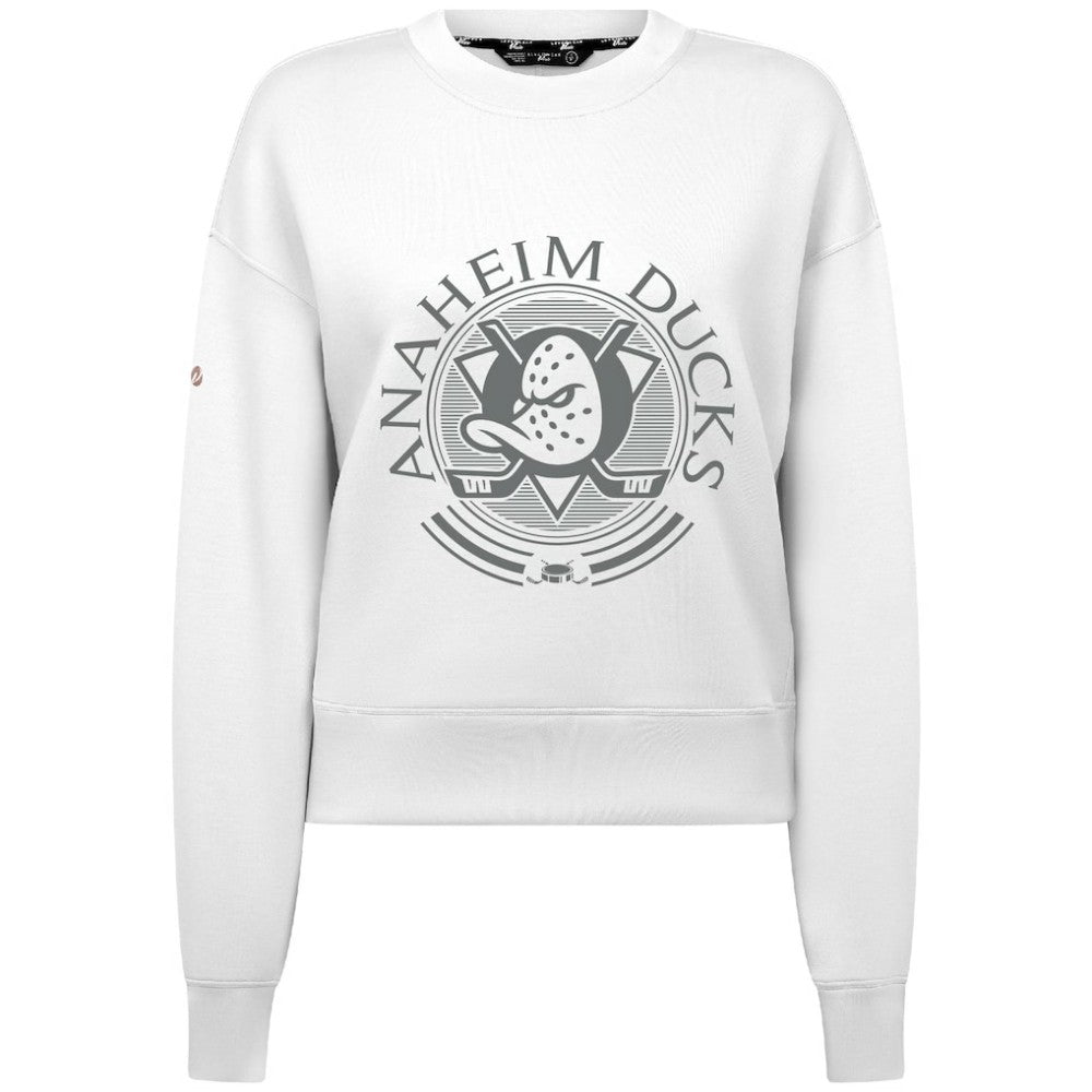 Anaheim Ducks Levelwear Women's Slate & Snow Sponge Tri-Blend Sweatshirt -  NHL Sweatshirts