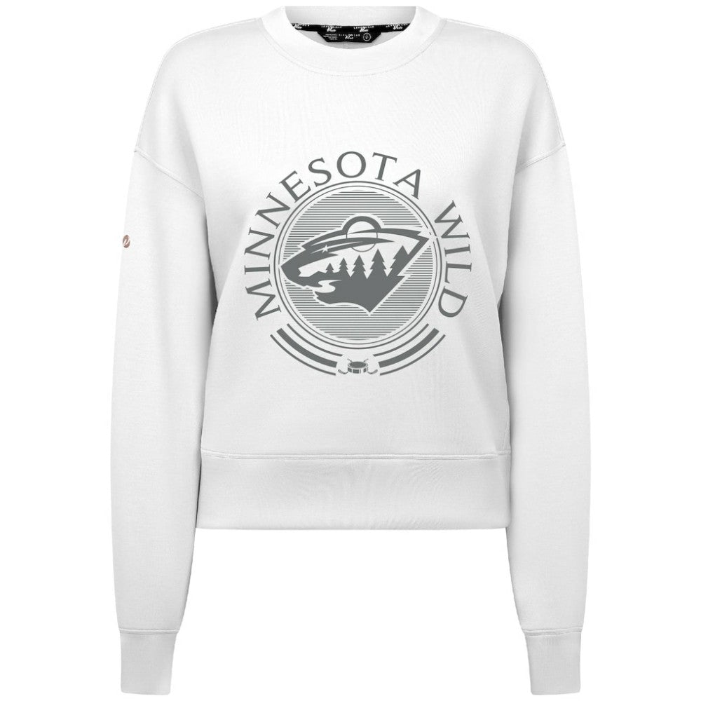 Minnesota Wild Levelwear Women's Slate & Snow Sponge Tri-Blend Sweatshirt -  NHL Sweatshirts