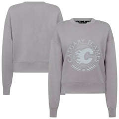 Calgary Flames Levelwear Women's Slate & Snow Sponge Tri-Blend Sweatshirt -  NHL Sweatshirts