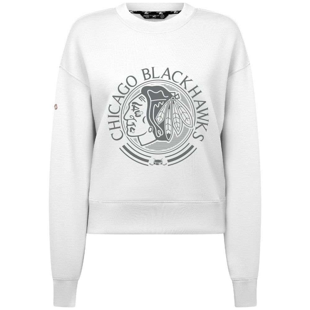 Chicago Blackhawks Levelwear Women's Slate & Snow Sponge Tri-Blend Sweatshirt -  NHL Sweatshirts