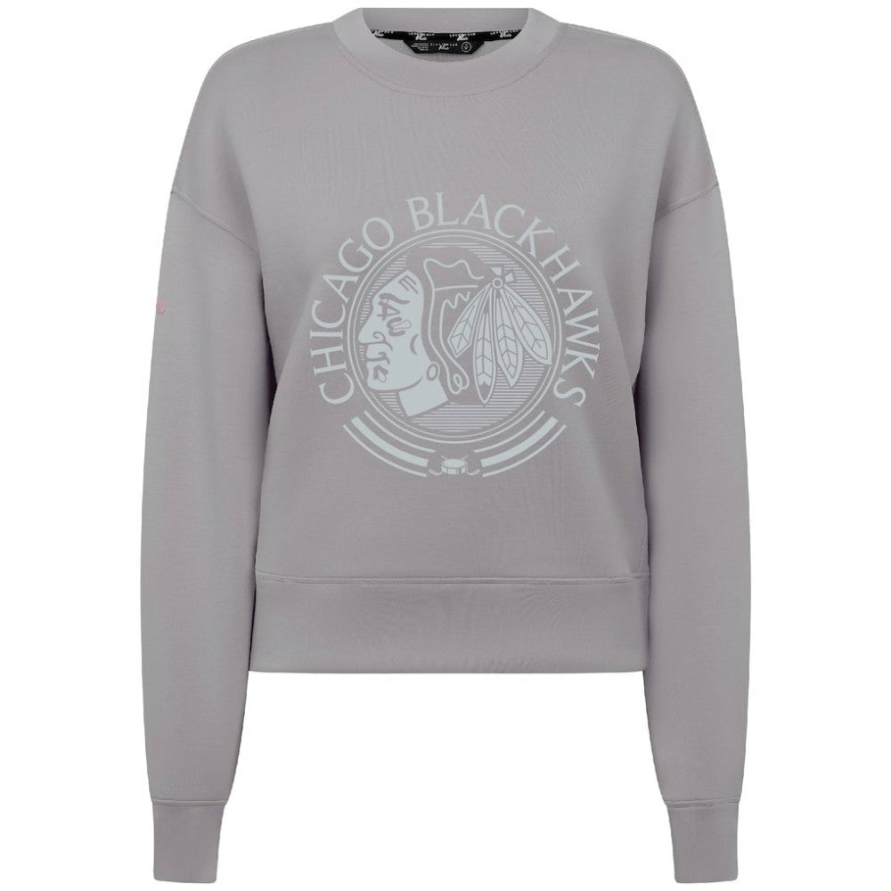 Chicago Blackhawks Levelwear Women's Slate & Snow Sponge Tri-Blend Sweatshirt -  NHL Sweatshirts