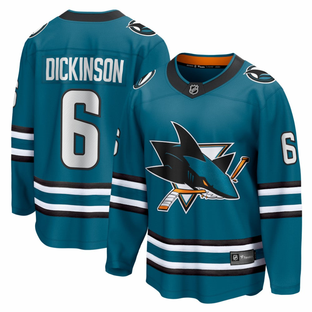 Sam Dickinson San Jose Sharks Fanatics Home Breakaway Jersey -  NHL Jerseys