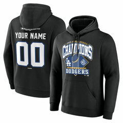 Los Angeles Dodgers 2025 World Series Champions Custom Name & Number Hoodie - MLB Hoodies