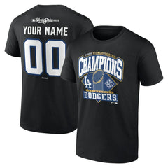 Los Angeles Dodgers 2025 World Series Champions Custom Name & Number T-Shirt - MLB T-shirts