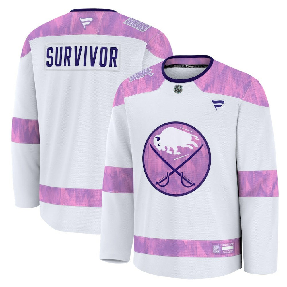 Buffalo Sabres Fanatics Hockey Fights Cancer Survivor Practice Jersey -  NHL Jerseys