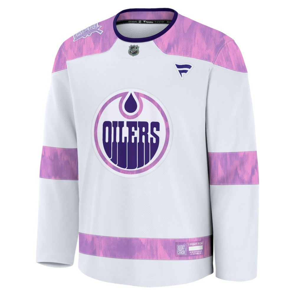 Edmonton Oilers Fanatics Hockey Fights Cancer Survivor Practice Jersey -  NHL Jerseys