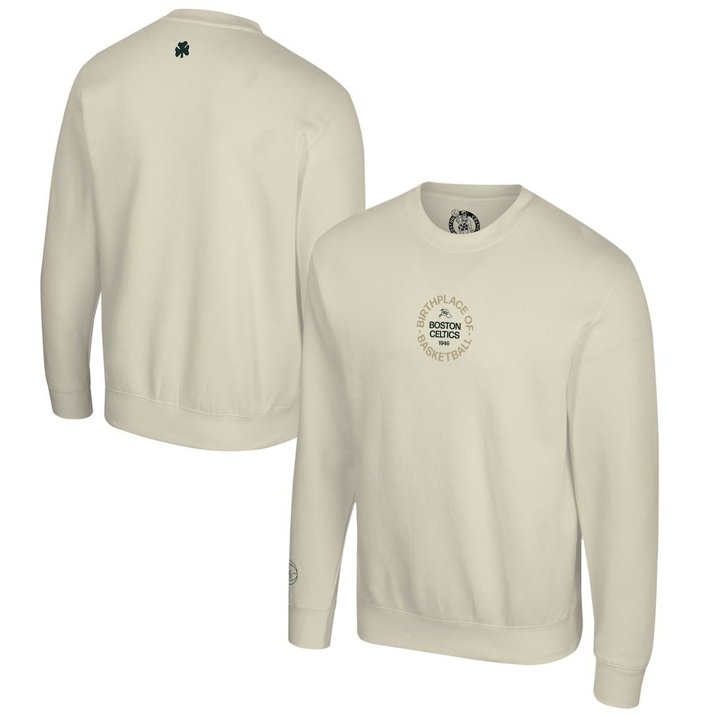 Cream Boston Celtics Stadium Essentials Unisex '46 Reserve Fleece Sweatshirt | NBA