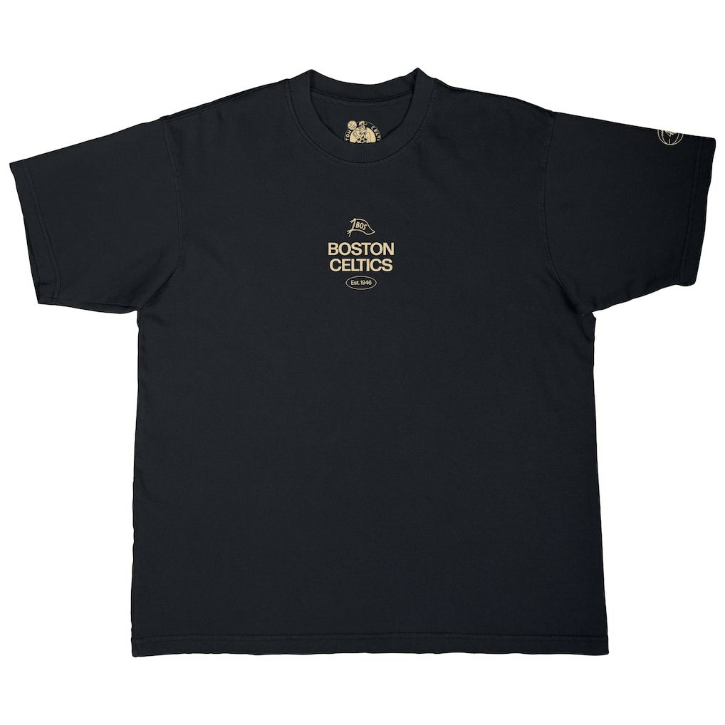 Black Boston Celtics Stadium Essentials Unisex '46 Reserve Urban T-Shirt | NBA
