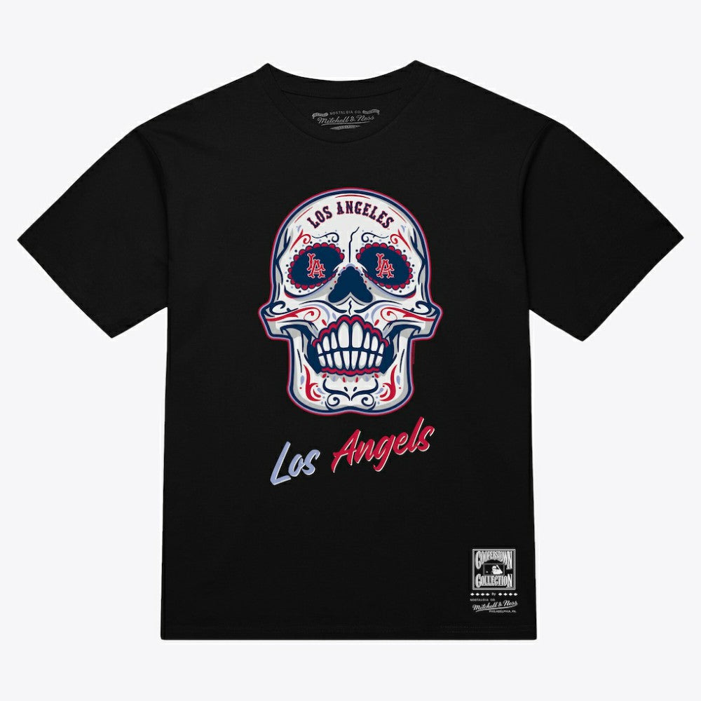 Los Angeles Angels Mitchell & Ness Women's Sugar Skull Boxy T-Shirt - MLB T-shirts