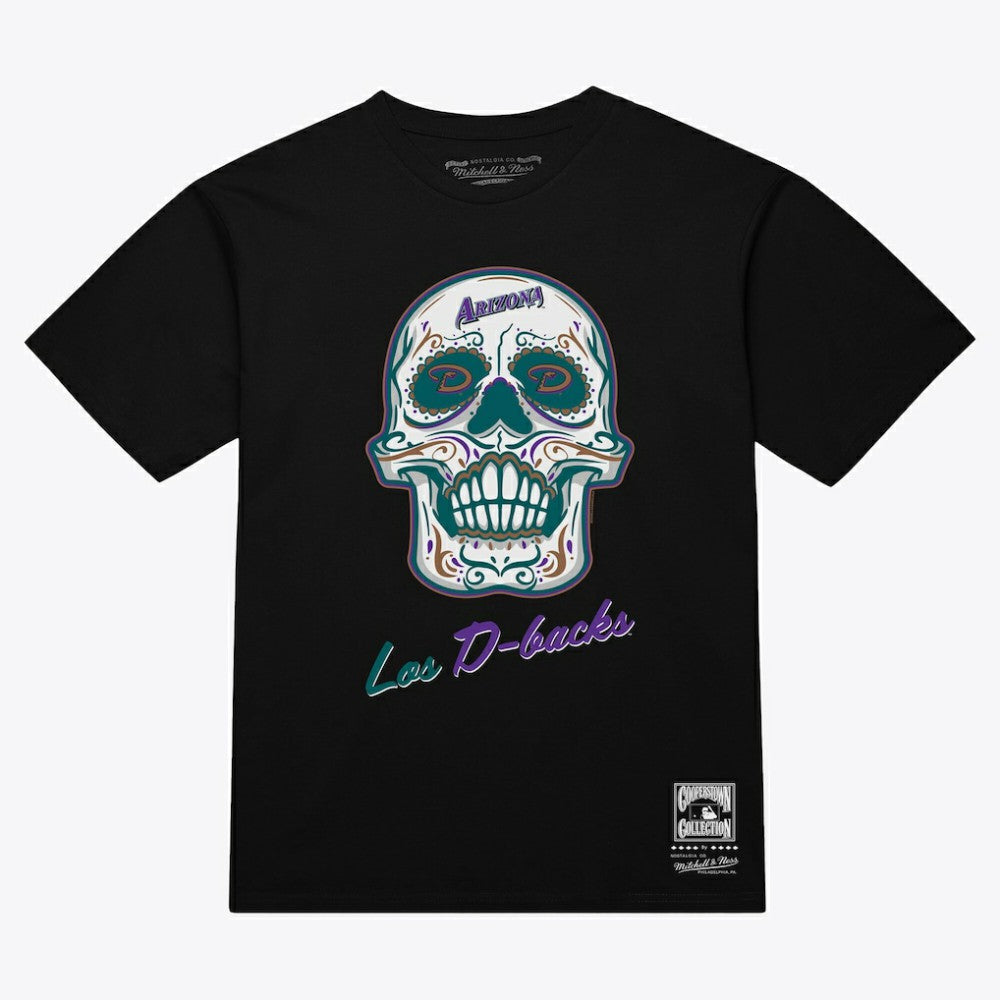 Arizona Diamondbacks Mitchell & Ness Women's Sugar Skull Boxy T-Shirt - MLB T-shirts