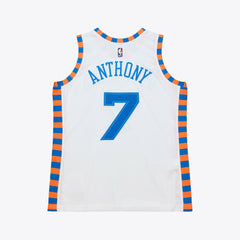 White Carmelo Anthony New York Knicks 2015-16 Hardwood Classics Authentic Jersey | NBA