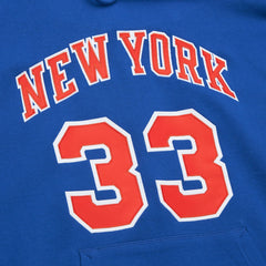 Blue Patrick Ewing New York Knicks Name & Number Hoodie | NBA