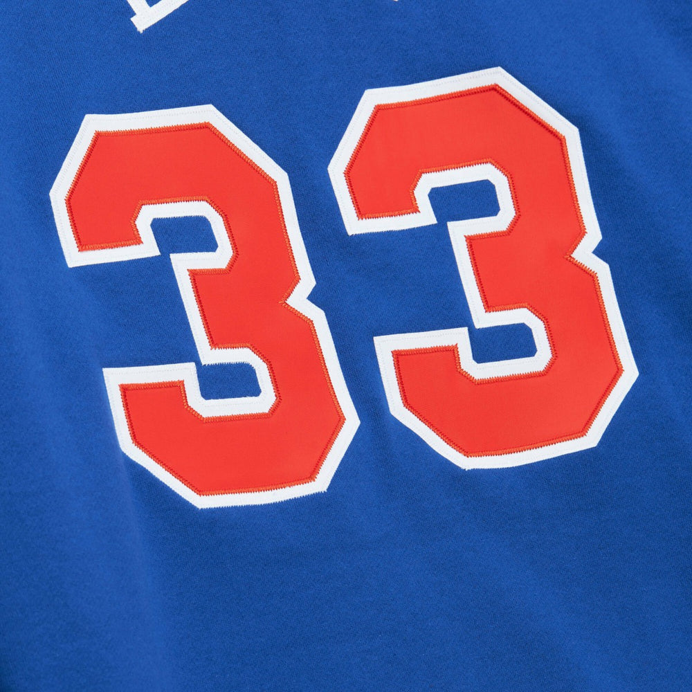 Blue Patrick Ewing New York Knicks Name & Number Hoodie | NBA
