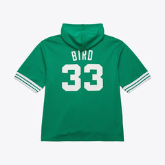 Kelly Green Larry Bird Boston Celtics Mesh Name & Number Short Sleeve Hoodie | NBA