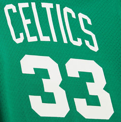 Kelly Green Larry Bird Boston Celtics Mesh Name & Number Short Sleeve Hoodie | NBA