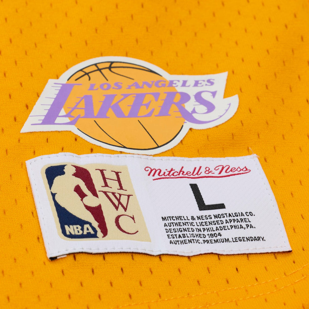 Gold Shaquille O'Neal Los Angeles Lakers Mesh Name & Number Short Sleeve Hoodie | NBA
