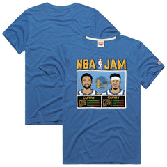 Royal Stephen Curry & Seth Curry Golden State Warriors Homage NBA Jam Tri-Blend T-Shirt sale | NBA