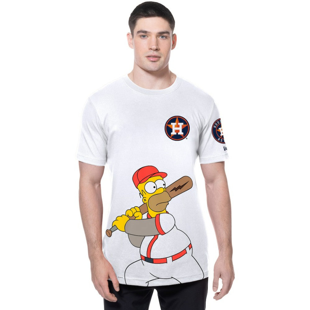 Houston Astros New Era MLB x Simpsons Homer Wonderbat T-Shirt - MLB T-shirts