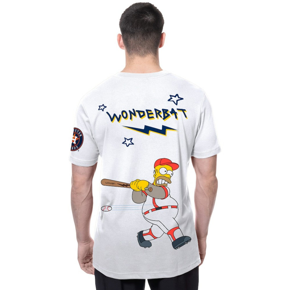 Houston Astros New Era MLB x Simpsons Homer Wonderbat T-Shirt - MLB T-shirts
