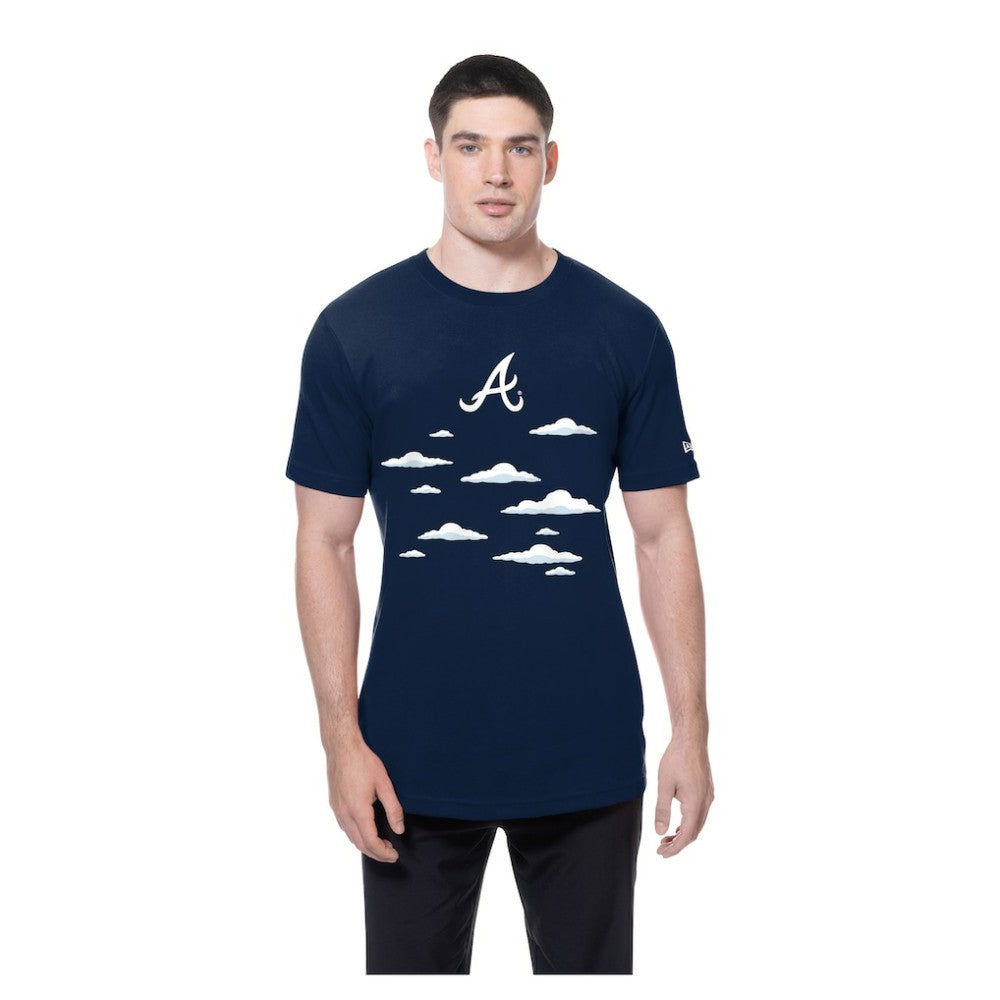 Atlanta Braves New Era MLB x Simpsons 2026 Collab Clouds T-Shirt - MLB T-shirts