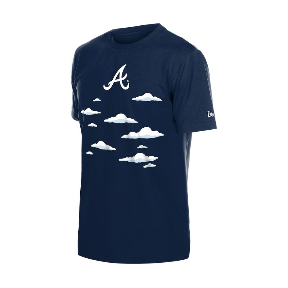 Atlanta Braves New Era MLB x Simpsons 2026 Collab Clouds T-Shirt - MLB T-shirts