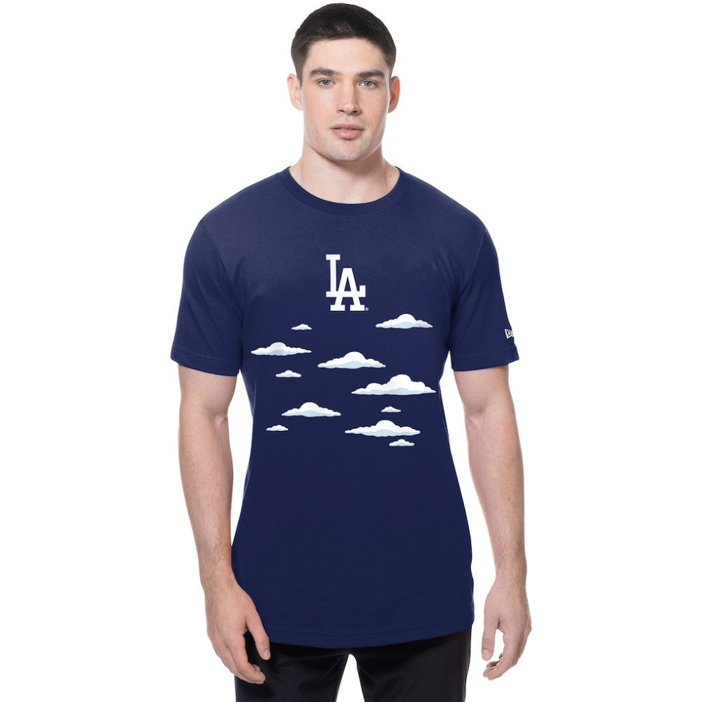 Los Angeles Dodgers New Era MLB x Simpsons 2026 Collab Clouds T-Shirt - MLB T-shirts