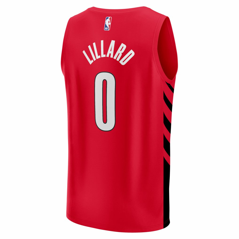 Red Damian Lillard Portland Trail Blazers Fast Break Replica Jersey | NBA