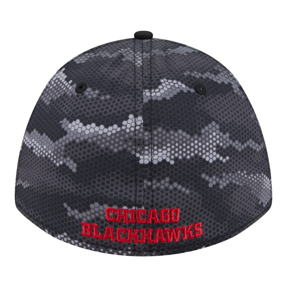 Chicago Blackhawks New Era Zero Dark 39THIRTY Flex Hat -  NHL Hats