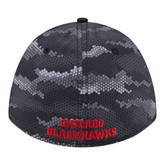 Chicago Blackhawks New Era Zero Dark 39THIRTY Flex Hat -  NHL Hats