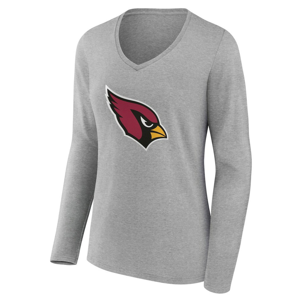 Arizona Cardinals Women's Team Authentic Personalized Name & Number Long Sleeve V-Neck T-Shirt | NFL Sale