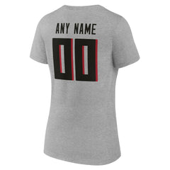 Atlanta Falcons Women's Team Authentic Personalized Name & Number V-Neck T-Shirt | NFL New